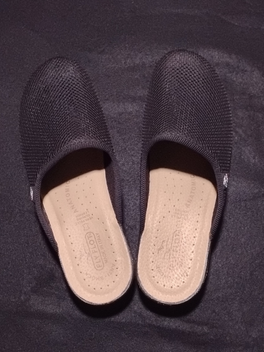Fly Flot Black Mesh Comfort Mules Clogs Women's Size 10- 10.5